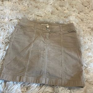 WHBM corduroy tan skirt